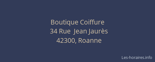 Boutique Coiffure