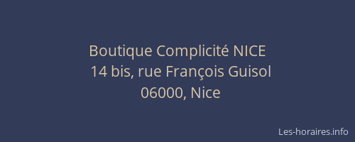 Boutique Complicité NICE