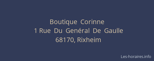 Boutique  Corinne