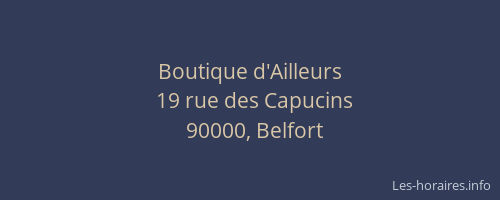 Boutique d'Ailleurs