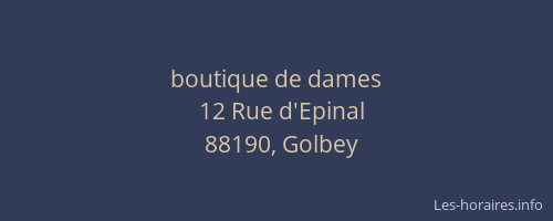 boutique de dames