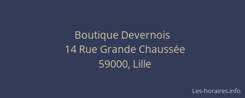 Boutique Devernois