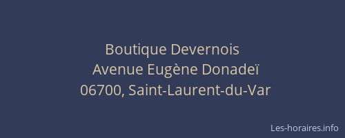 Boutique Devernois