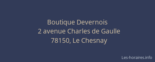 Boutique Devernois
