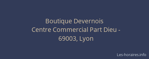 Boutique Devernois