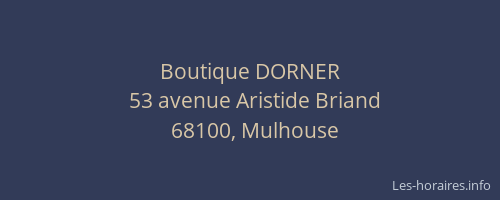 Boutique DORNER