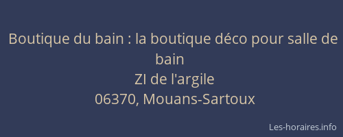Boutique du bain : la boutique déco pour salle de bain