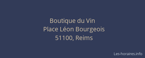 Boutique du Vin