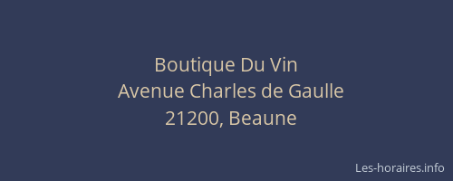 Boutique Du Vin