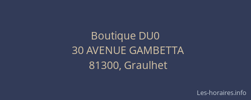 Boutique DU0