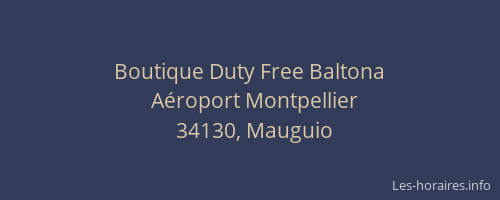 Boutique Duty Free Baltona