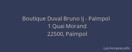 Boutique Duval Bruno Ij - Paimpol