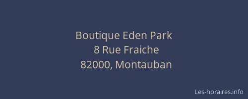 Boutique Eden Park