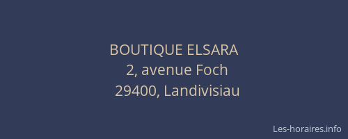 BOUTIQUE ELSARA