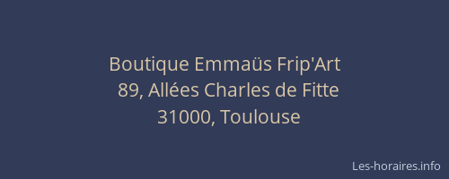 Boutique Emmaüs Frip'Art