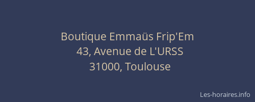 Boutique Emmaüs Frip'Em
