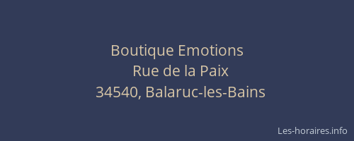 Boutique Emotions