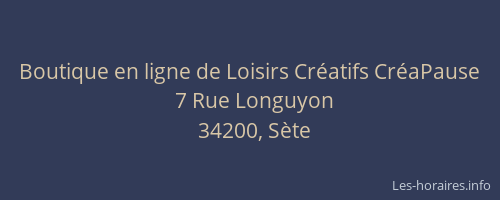 Boutique en ligne de Loisirs Créatifs CréaPause