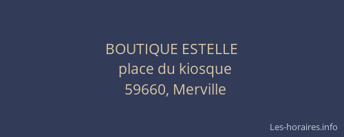 BOUTIQUE ESTELLE