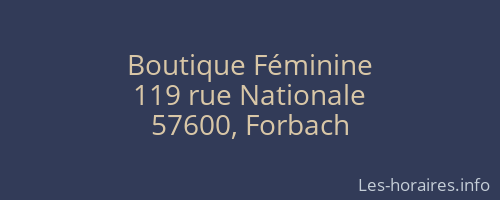Boutique Féminine