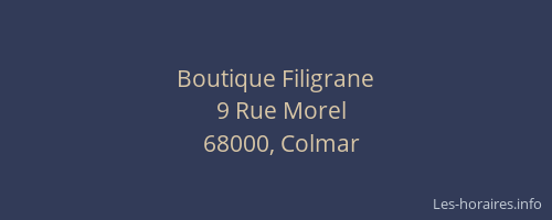 Boutique Filigrane