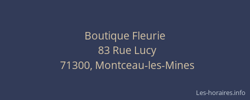 Boutique Fleurie