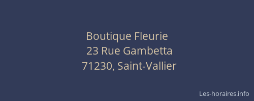 Boutique Fleurie