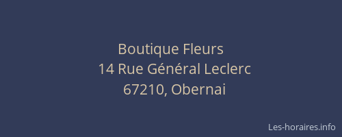 Boutique Fleurs