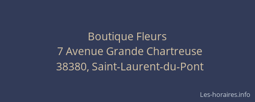 Boutique Fleurs