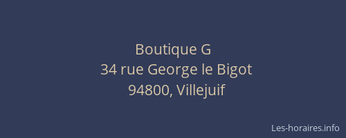 Boutique G