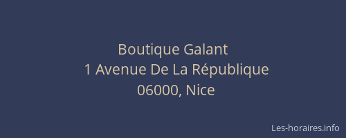 Boutique Galant