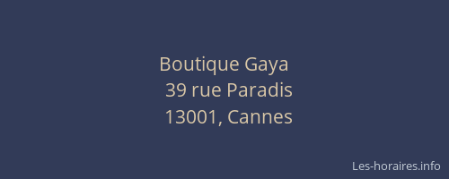 Boutique Gaya