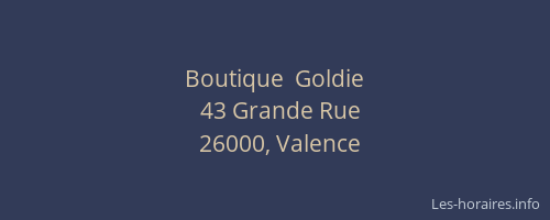 Boutique  Goldie