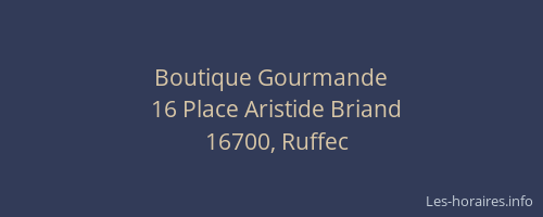 Boutique Gourmande