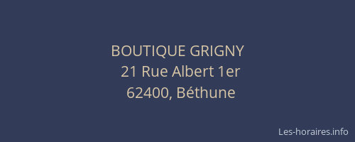 BOUTIQUE GRIGNY