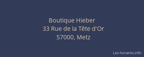 Boutique Hieber