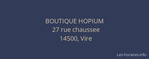 BOUTIQUE HOPIUM