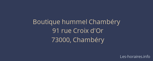 Boutique hummel Chambéry
