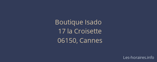 Boutique Isado