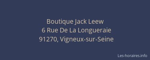 Boutique Jack Leew