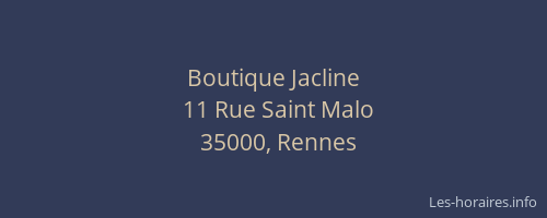 Boutique Jacline