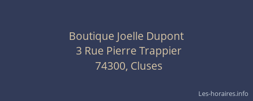 Boutique Joelle Dupont