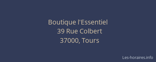 Boutique l'Essentiel