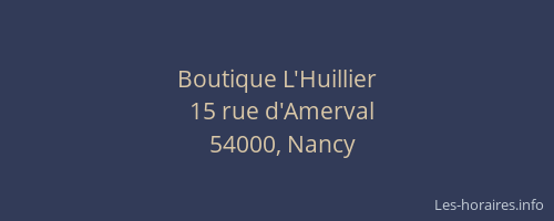 Boutique L'Huillier