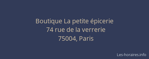 Boutique La petite épicerie