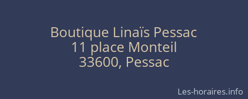 Boutique Linaïs Pessac