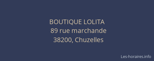BOUTIQUE LOLITA