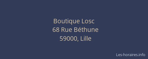 Boutique Losc