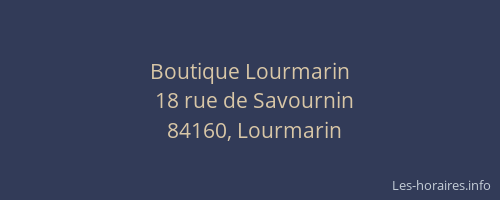 Boutique Lourmarin