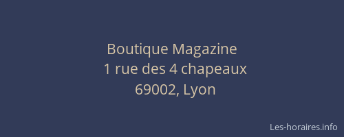 Boutique Magazine